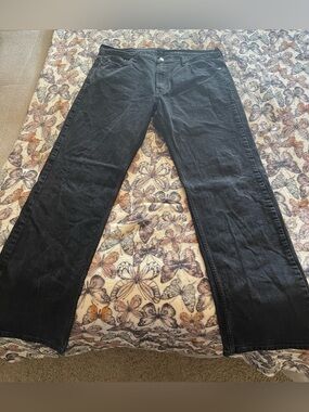 Levi Strauss & Co Men’s Straight Leg Jeans in Black size 36x34